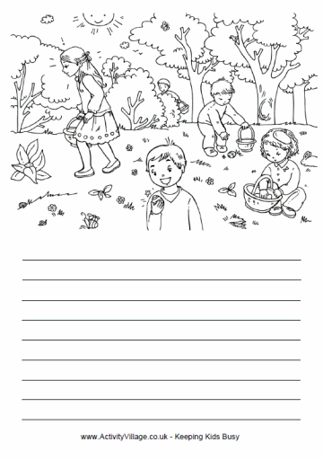 Easter egg hunt story paper