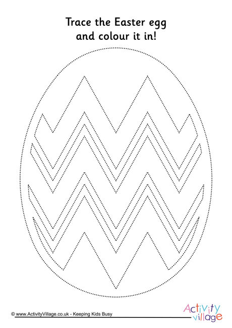 Easter egg tracing page 4