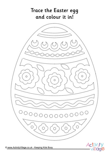 Easter egg tracing page 7