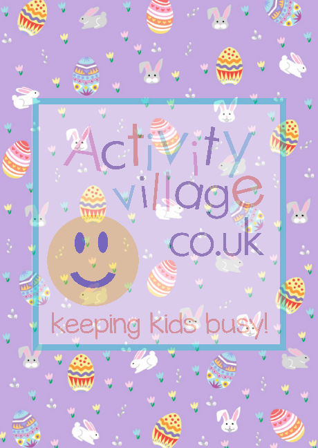 Easter eggs and bunnies scrapbook paper - lavender