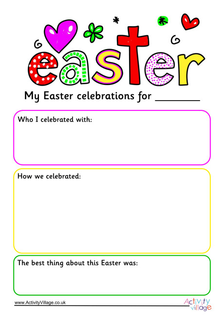 Easter Journal Page