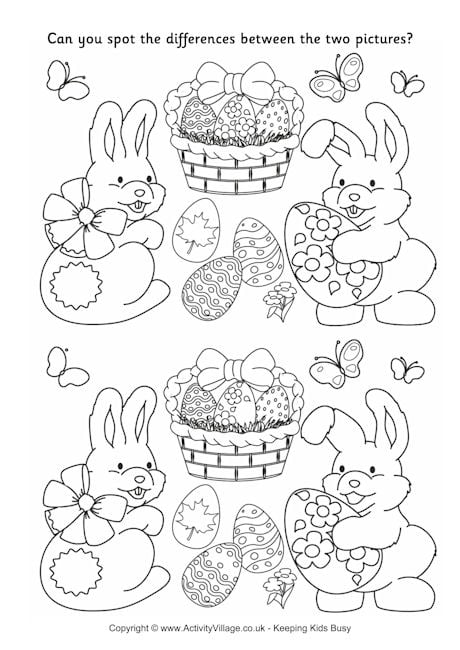 activity village coloring pages easter for kids - photo #18