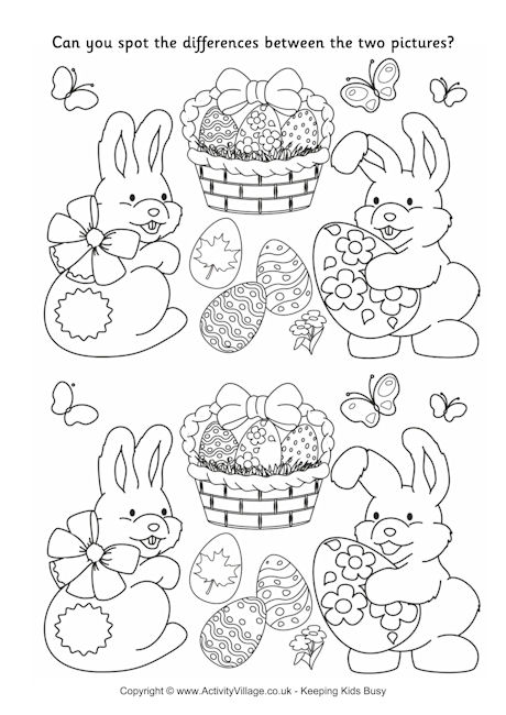 Easter Spot the Difference 2