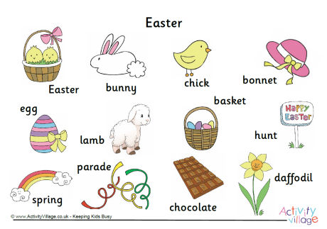 Easter word mat