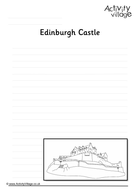 Edinburgh Castle Writing Page