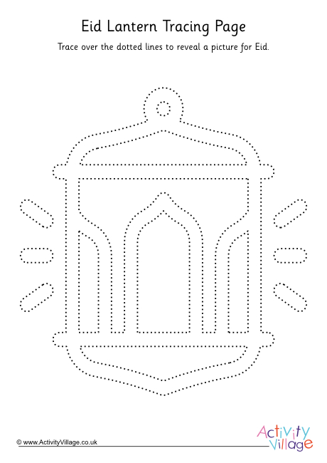 Eid lantern tracing page 2