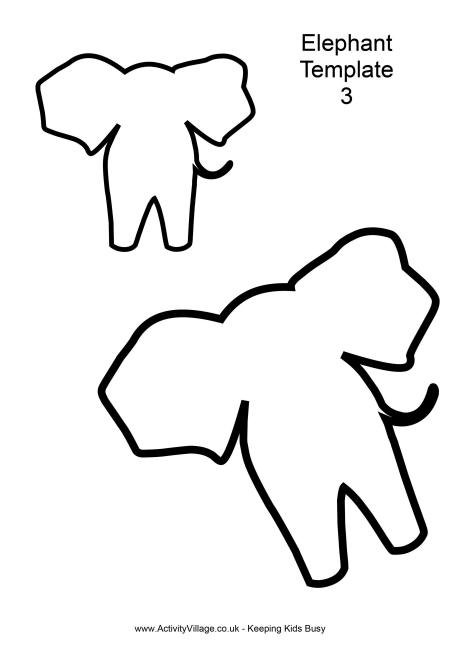 Elephant template 3