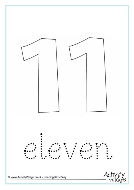 Eleven Word Tracing