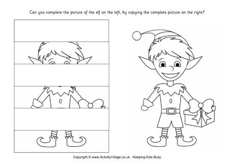 Complete the elf puzzle