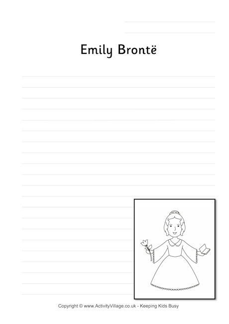 Emily Bronte writing page