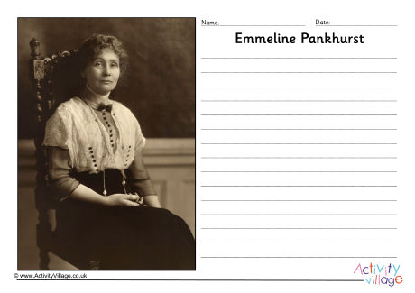 Emmeline Pankhurst story paper 2