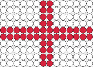 England flag fuse bead pattern