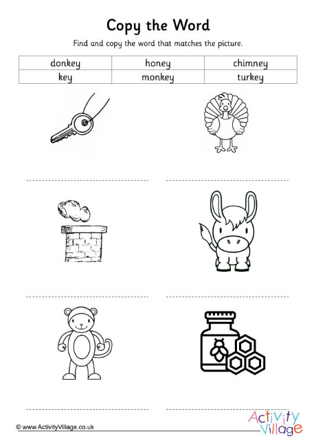 Ey Digraph Copy The Word