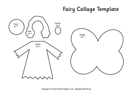 Fairy collage template Fairy collage template