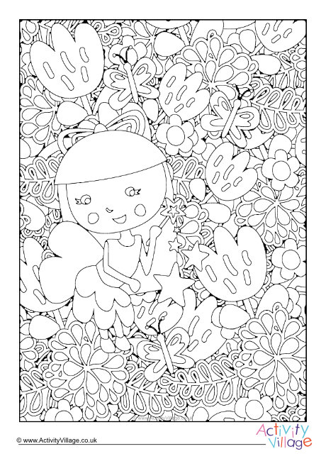 Fairy Colouring Page 2