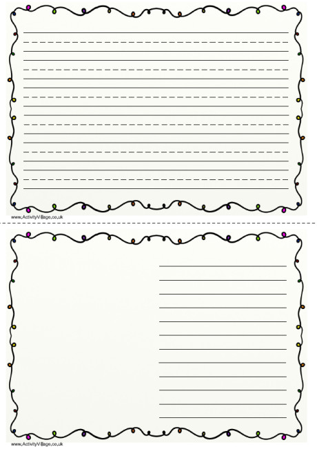 Fairy Lights Doodle Writing Frame 2