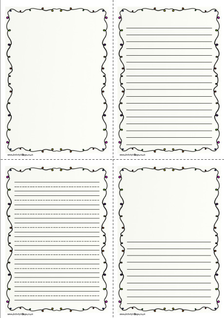 Fairy Lights Writing Frame