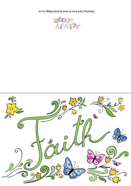 Faith Word Card