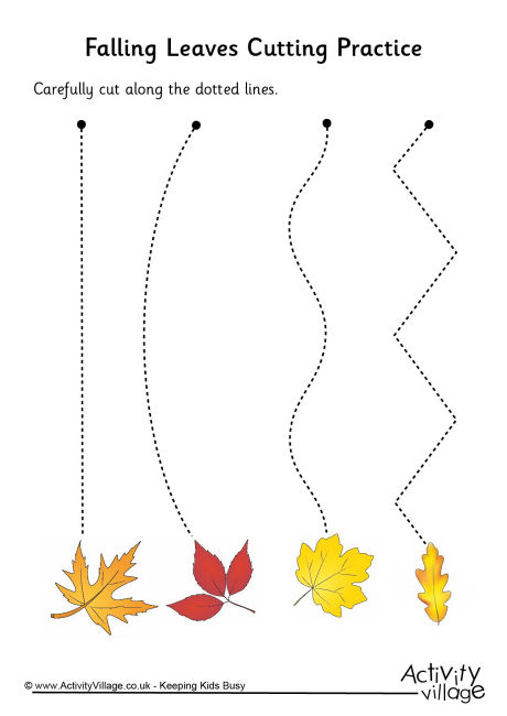 Falling leaves cutting practice