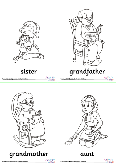 Family colouring book