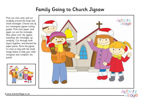Family Going To Church Jigsaw Family Going To Church Jigsaw