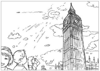 Famous Sites Colouring Pages