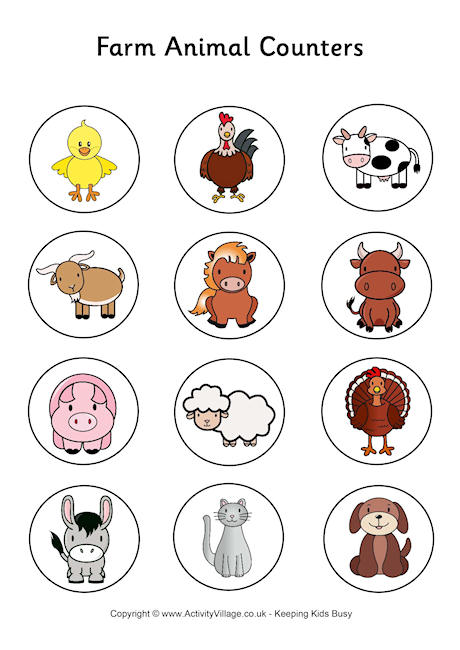 Farm Animal Counters Farm Animal Counters