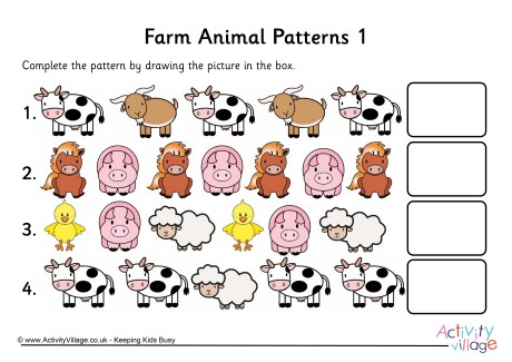 Farm animal patterns 1