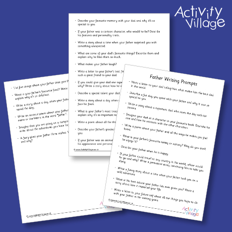 Father Writing Prompts - List Father Writing Prompts - List