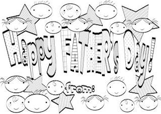 Father's Day Colouring Cards