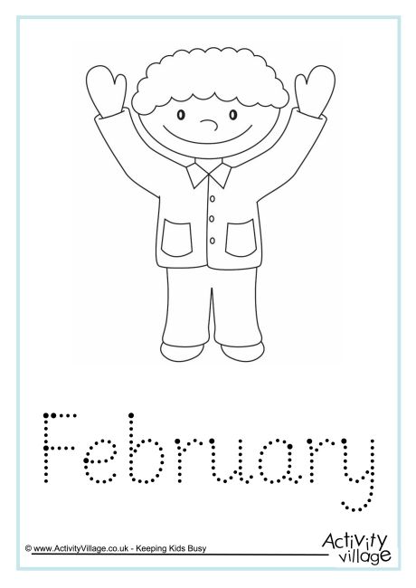 February word tracing