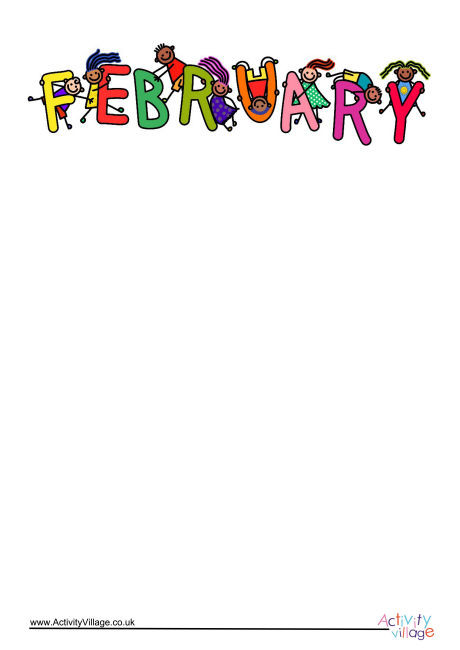 February Writing Paper