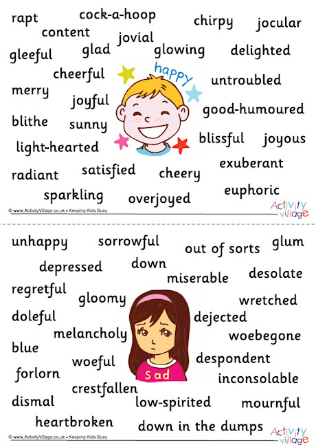 Feelings synonyms posters