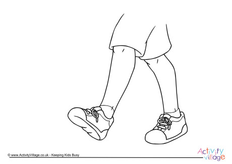 Feet Colouring Page