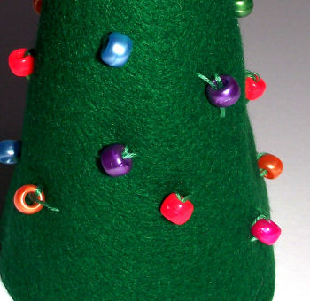 Felt Christmas tree - detail