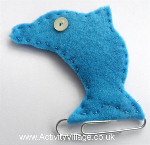 Felt Dolphin Bookmark