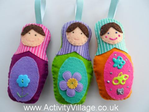 Felt matryoshka dolls