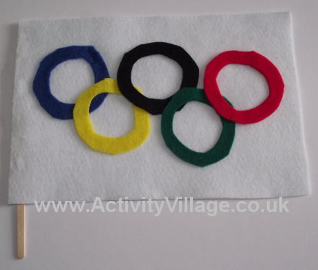 Felt Olympic flag