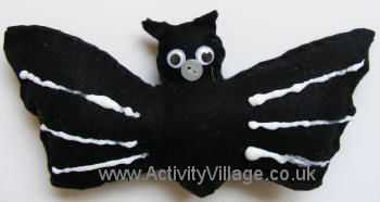 Felt toy bat