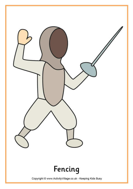 Fencing poster