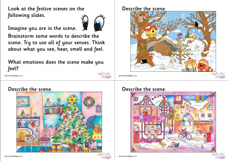 Festive Scene Writing Prompt Slideshow Festive Scene Writing Prompt Slideshow