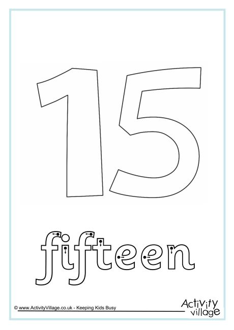 Fifteen Finger Tracing