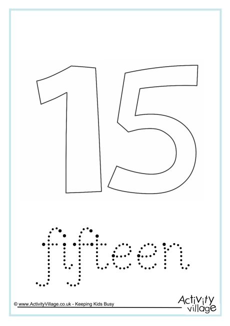 Fifteen Word Tracing