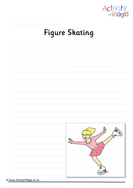 Figure Skating Writing Page Figure Skating Writing Page