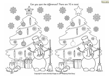 Find the differences - Christmas tree