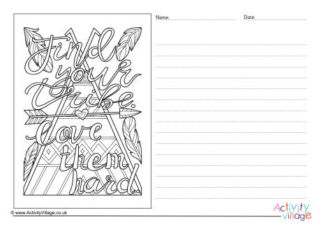 Find Your Tribe Story Paper