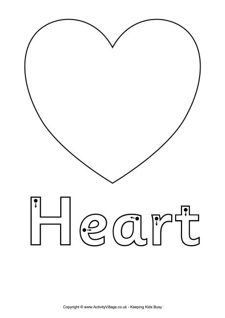 Heart finger tracing
