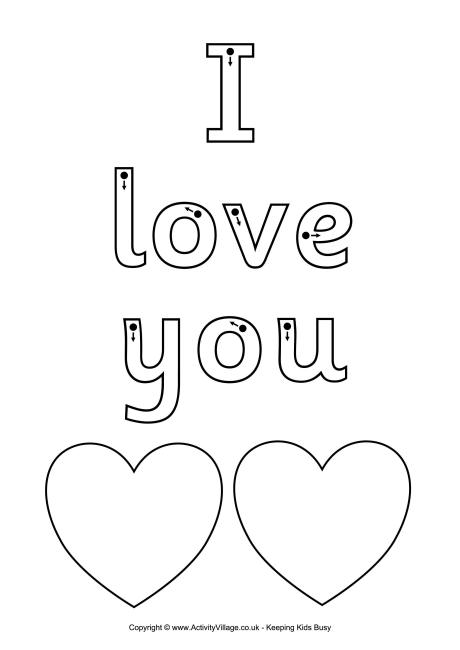 I Love You finger tracing 