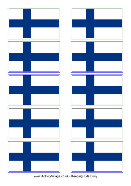 Finland flag printable