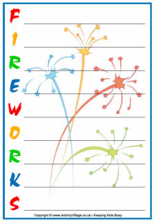 Fireworks printables